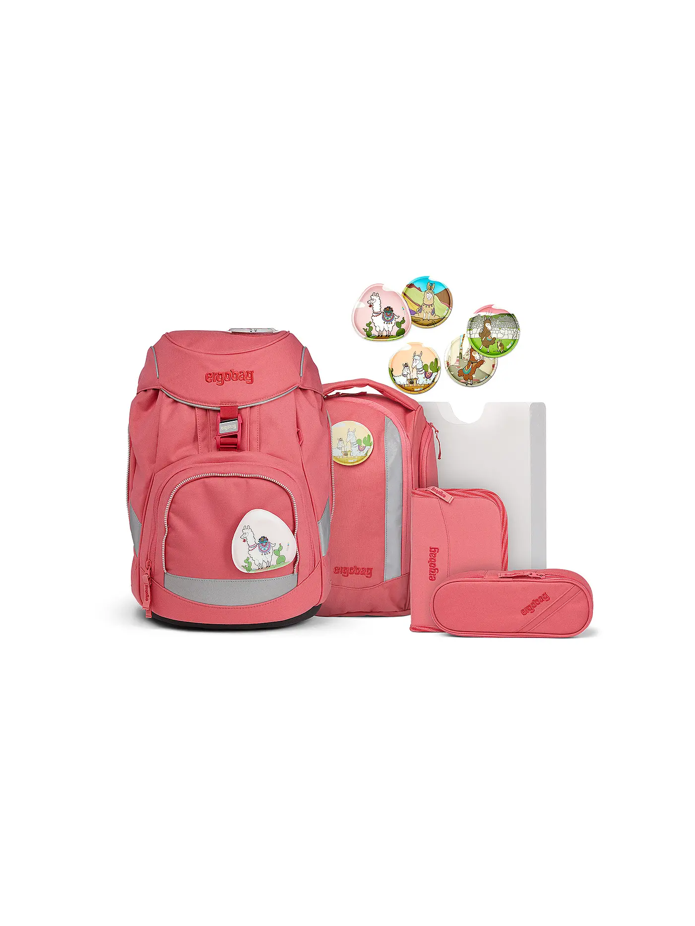 ERGOBAG | Schultaschen Set 6tlg Pack Lamas in Bärjamas | 